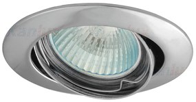 KANLUX Vstavané stropné bodové flexibilné osvetlenie VIDI, 1xGX5, 3, 50W, 8cm, okrúhle, chrómované