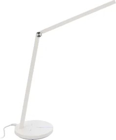 JU Biela stolná LED lampa, 7 W