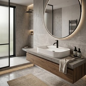 Rea Verona, umývadlo na dosku 650x440x120mm, biela lesklá, REA-U3325