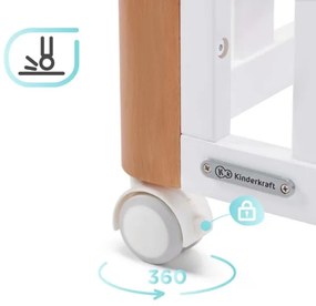 KINDERKRAFT SELECT - Detská postieľka 4v1 KOYA Premium buk/borovica