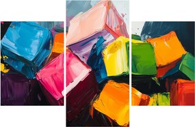 Obraz - Farebné kocky (90x60 cm)