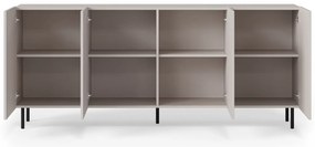 Komoda Paxos 180 cm kašmír/černá
