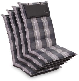 Sylt, poduška s vysokou zadnou časťou, na vyššie polohovacie kreslo, vankúš, polyester, 50 x 120 x 9 cm, 4 x poduška