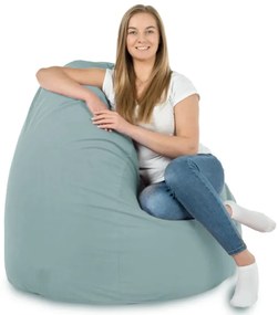 Plyšový sedací vak SAKO mätový