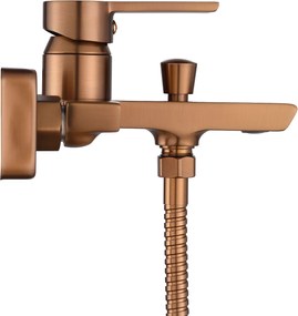 Rea Argus, vaňová batéria s ručnou bodovou sprchovou súpravou, medená matná, REA-B3007