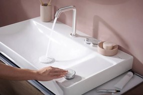 Hansgrohe Tecturis S, dvojotvorová umývadlová batéria 150 CoolStart EcoSmart+ s odtokovou súpravou, chrómová, HAN-73353000