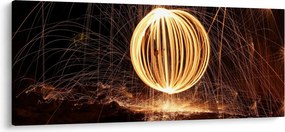 Obraz svetelnej gule (120x50 cm)