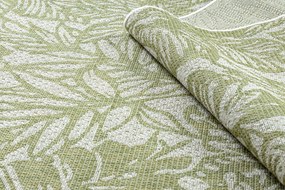 Koberec SISAL SION Listy, tropický 22128 ecru / zelený