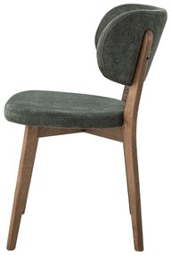 Tmavozelená/hnedá jedálenská stolička Cally – Bloomingville