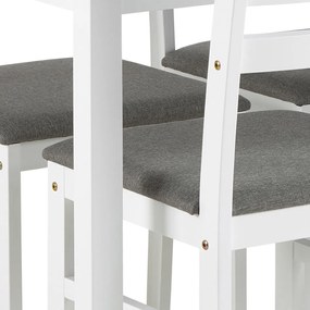 Jídelní set Alicante šedý/bílý