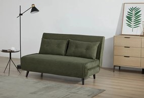 Multifunkčné polohovacie kreslo Mora menčester zelená 140cm