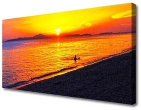 Obraz na plátne More slnko pláž krajina 125x50 cm