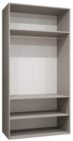 Šatníková skriňa 100 cm Mirabella 3 (kašmír + kašmír). Akcia -20%. Vlastná spoľahlivá doprava až k Vám domov. 1126455