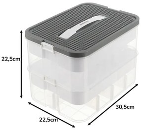 Organizer na stavebnice, 2 úrovne, 15L | Kruzzel