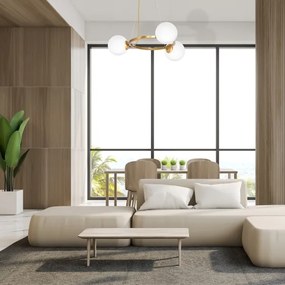 Luster na lanku VIENNA 3xE14/40W/230V zlatá