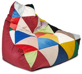 Sedací vak Keiko M Mix Magic Velvet Farba: MV2219 - čierna