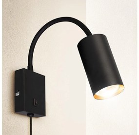 Brilagi - Flexibilná nástenná lampa SELE 1xGU10/30W/230V čierna/zlatá BG1378