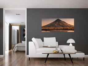 Obraz odrazu hory Taranaki, Nový Zéland (120x50 cm)