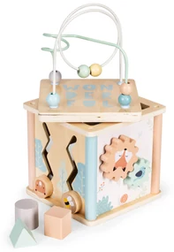 Drevená vzdelávacia kocka Eco toys Líška