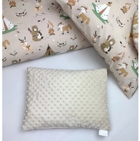 5-dielna súprava pre bábätko Indiáni/minky krémová – set do postieľky
