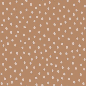DEKORNIK Simple Irregular Dots Cinnamon - Tapeta