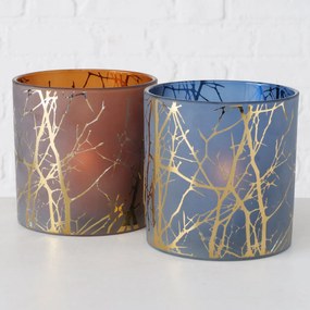 Svietnik Nordin modrý, 15 cm