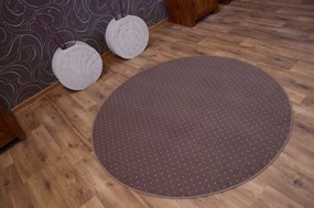 Okrúhly koberec AKTUA Breny hnedý