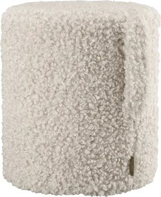 Béžový taburet z textílie buklé Teddy – Blomus