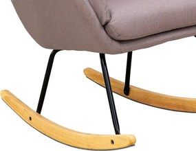 Hojdacie kreslo Lindberg, staroružová látka