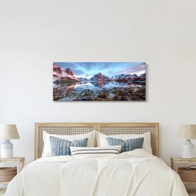 Obraz - Východ slnka nad Reine (120x50 cm)