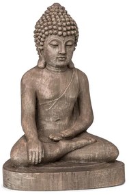 Gautama, záhradná socha, 43 x 61 x 34 cm, fibreclay, hnedá