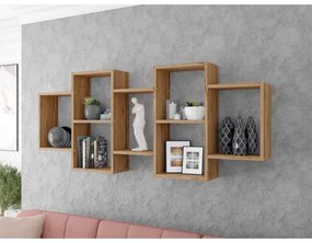 Nástenná polica TRIO 65x161 cm dub wotan