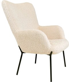 Krémovobiele kreslo z umelej kožušiny Glasgow – Bonami Essentials