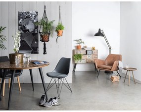 Hnedé kreslo White Label Bon