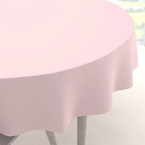 Biante Dekoračný okrúhly obrus Rongo RG-062 Cukrovo ružový Ø 120 cm