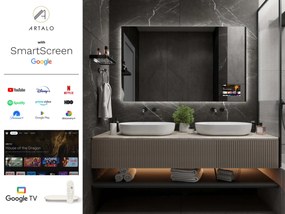 SMART Zrkadlo do kúpeľne s LED osvetlením M24 + SmartScreen with Google TV