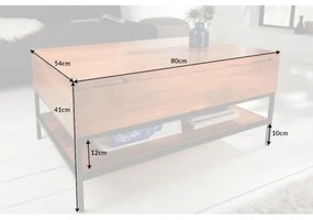 Konferenčný stôl 40300 80x55cm Drevo Mango  - Komfort-nábytok