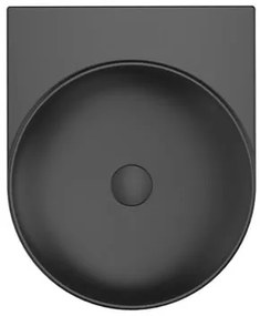 Umývadlo Ravak Yard 40,5x50 cm čierna mat bez otvoru pre batériu, bez prepadu XJX0D040000