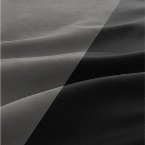 Sedacia súprava FORESTA ULL v tvare U tmavosivá / čierna