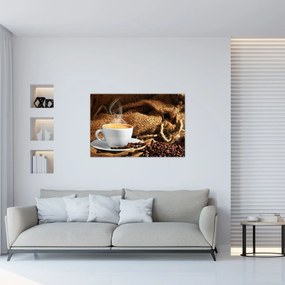 Obraz - Šálka kávy (90x60 cm)