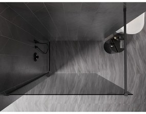 Mexen, Mexen Kioto-X sprchová stena 50 x 200 cm, grafit 10 mm, pištoľovo sivá kartáčovaná - 800-050-101-66-40-X