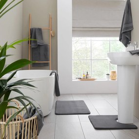 Tmavosivé froté bavlnené uteráky a osušky v súprave 6 ks Anti–Bacterial – Catherine Lansfield