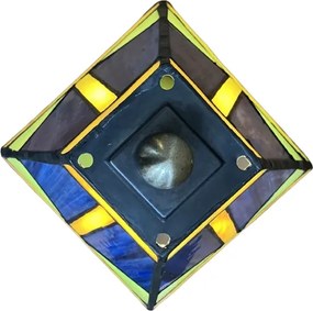 Nočná lampa Tiffany vitáž PICASSO_ CERAMIC BASE 31*18*13