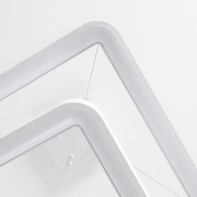 Brilagi - LED stmievateľný luster na lanku FALCON SLIM LED/78W/230V 50x50 cm biela + diaľkový ovládač