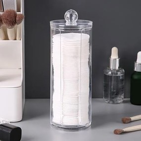 Organizér / Zásobník na vatové / odličovacie tampóny, akrylový BULB