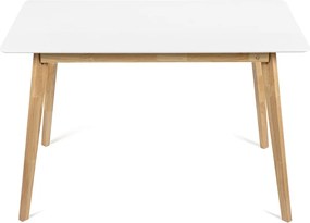 Noela Jedálenský set SCANDINAVIA 120 biely + 4x stolička MARIE béžová