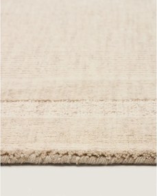 Krémový ručne tkaný vlnený koberec 160x230 cm Dalena – Kave Home