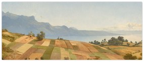Obraz - Alexandre Calame, Swiss Landscape, reprodukcia (120x50 cm)