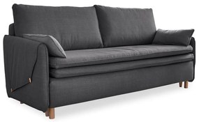 Tmavosivá rozkladacia pohovka 207 cm Simon – Miuform