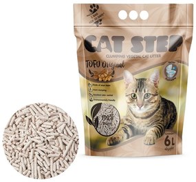 Cat Step Clumping Litter Tofu Original 2,7 kg, 6 l